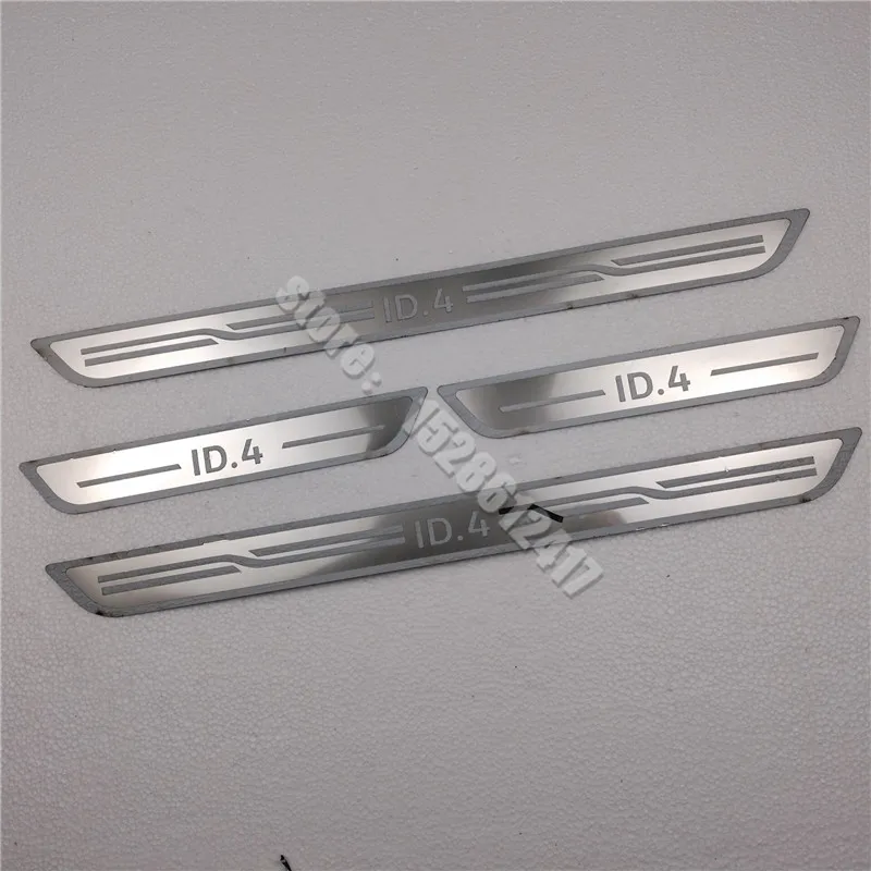 for Volkswagen ID.4 crozz VW ID4 2020 20212022 Door Sill Scuff Plate Kick Guard Pedal Threshold Step Protector Stainless