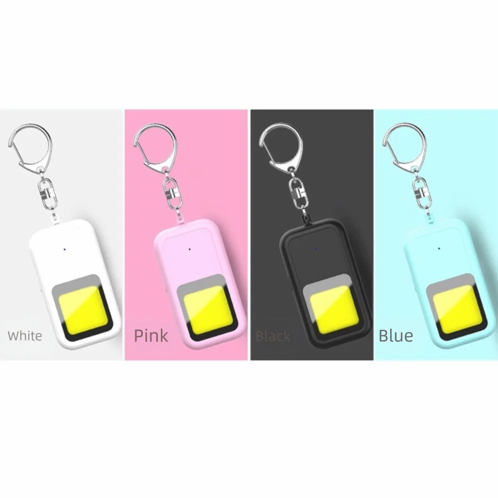 130 DB Safe Sound Personal Alarm LED Strobe Light Low Battery Notice Personal Security Alarm Portable Waterproof