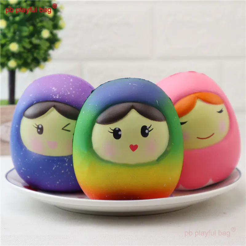 PB Playful Bag Creative Squeezamal Mini Cute Squishy Squeeze Japanese Doll Children's decompression slow rebound toys Gift ZG84