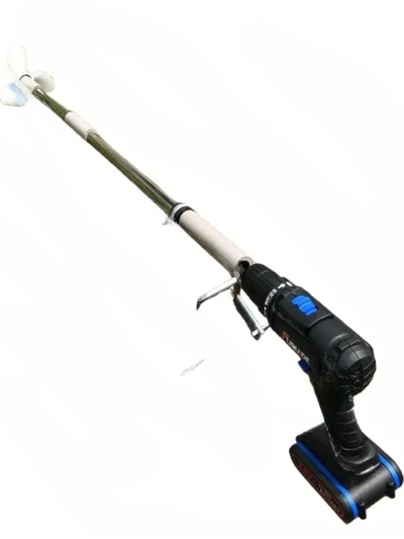 Propeller Outboard Motor Lithium Battery Handheld Propeller Inflatable Boat Rubber Raft Plastic Hanging Electric Drill Paddle