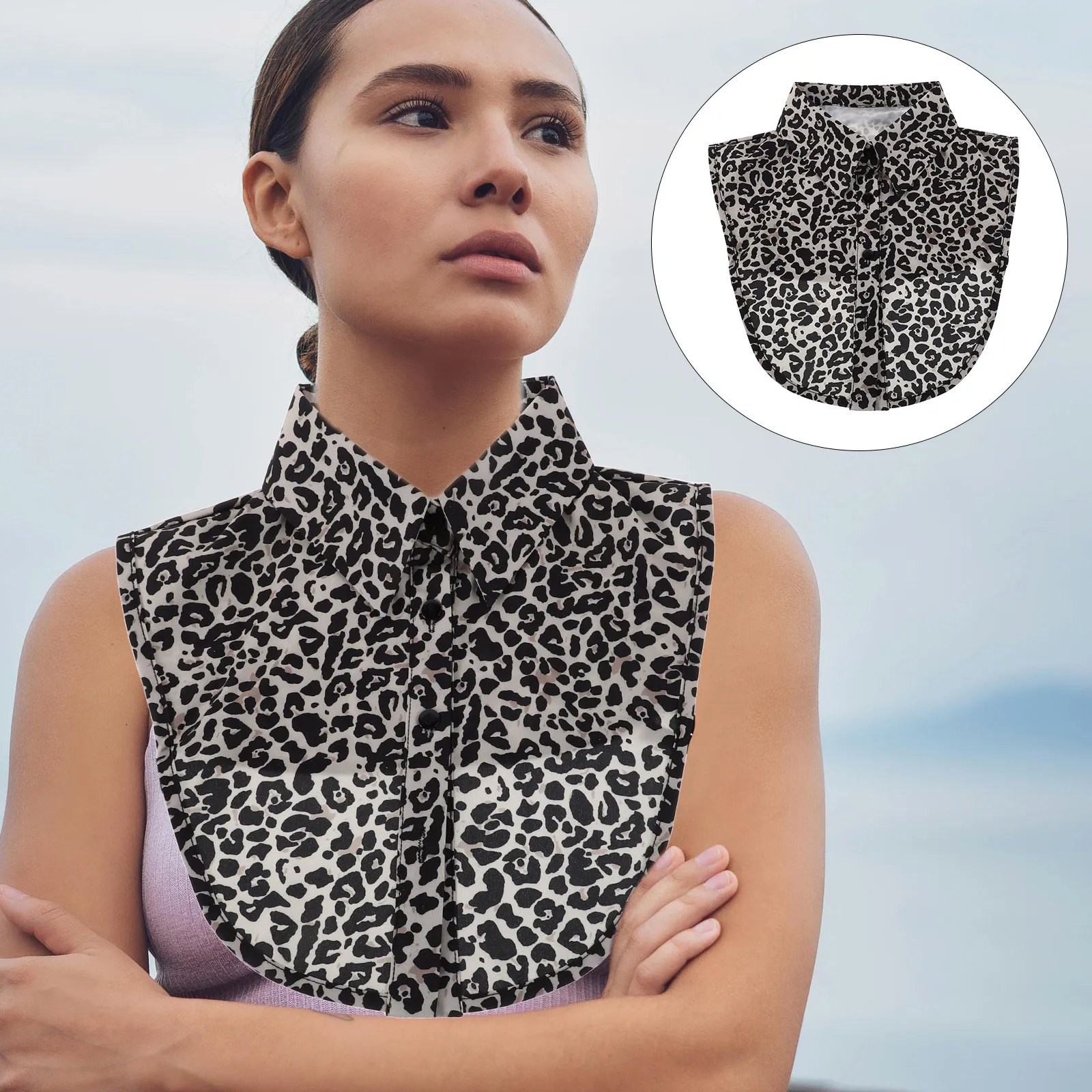 Accesorio de decoración de ropa, cuello falso decorativo, blusa desmontable para mujer, collares falsos para mujer, accesorio para camisa