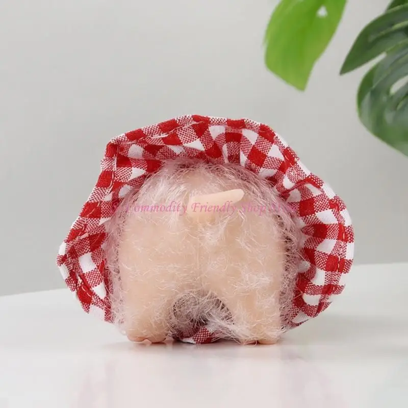 85AE Adorable Silicone Pig Stress Relief Animal Pretend Feeding Set Floral Costume