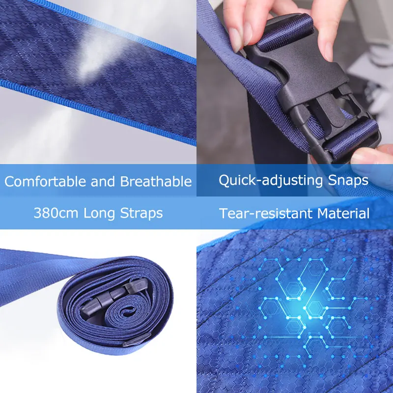 جهاز تحديد المواقع بأحزمة دوارة للكرسي المتحرك سريع التحرير أو حزام أمان للسرير، حزام رعاية المسنين #3