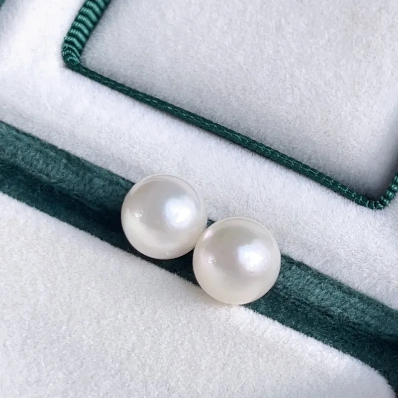 

Classic Loose Pearl for Women 10-11mm Round Sea White Pearl Fashion Party Wedding Jewelry DIY Earrings Rings Pendant Undrilled
