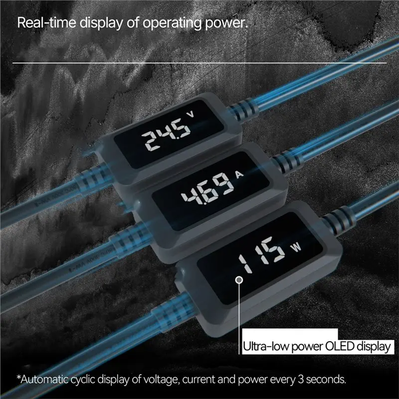A23F-For Starlink Mini 5521 Digital Display Conversion Cable, 100W, Overvoltage Protected Type-C To DC Female Adapter Cable.