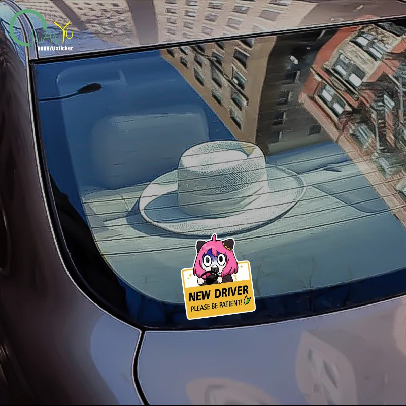 Anime Car Sticker New Driver For Bumper Decoration Cute Peep Spirit Sticker Auto Parts External Accessories Inkjet Vinyl Decals