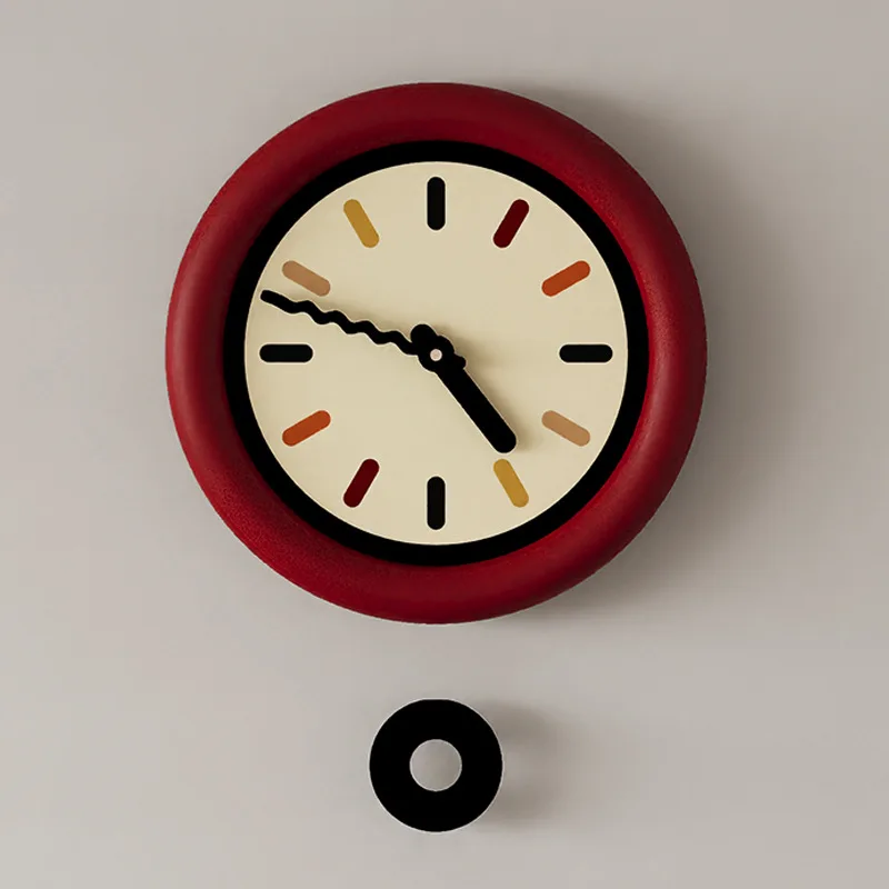 Dopamine hanging clock design sense high value home ultra-quiet non-punching nails