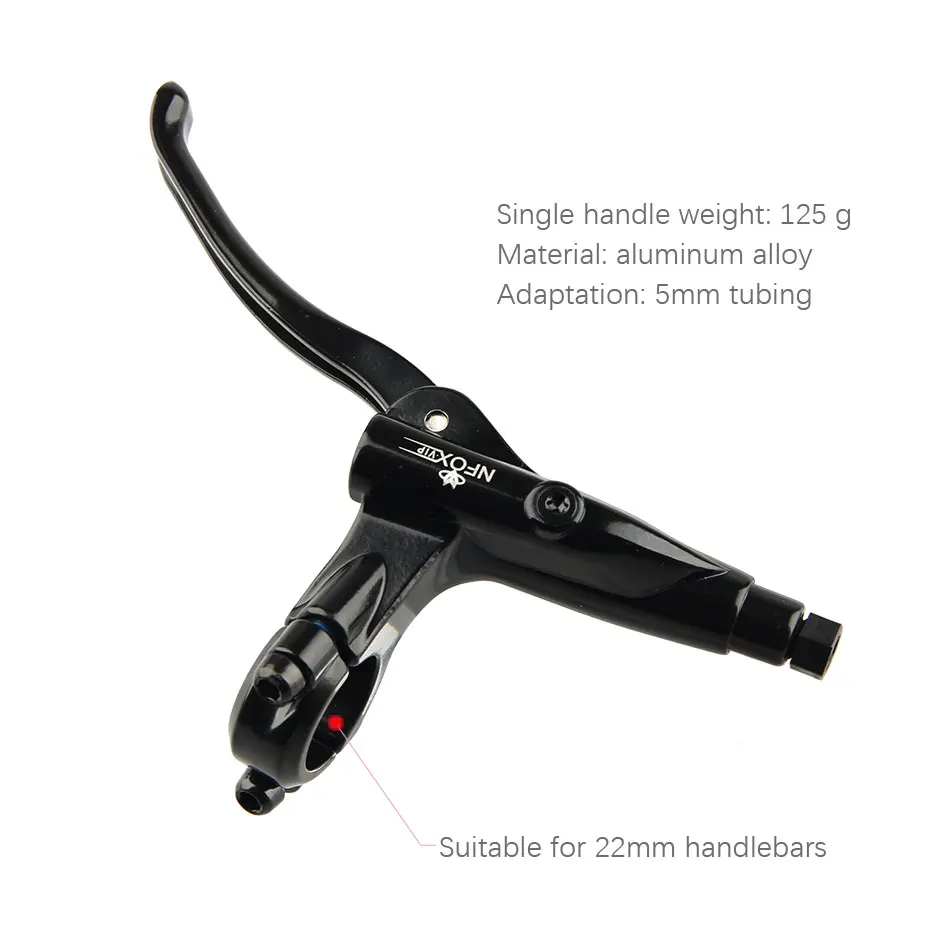 NFOX B021 Mountain Bike Mineral Oil Hydraulic Brake Lever Handle Repair Parts Black Red Bicycle Folder Accessories Barre New