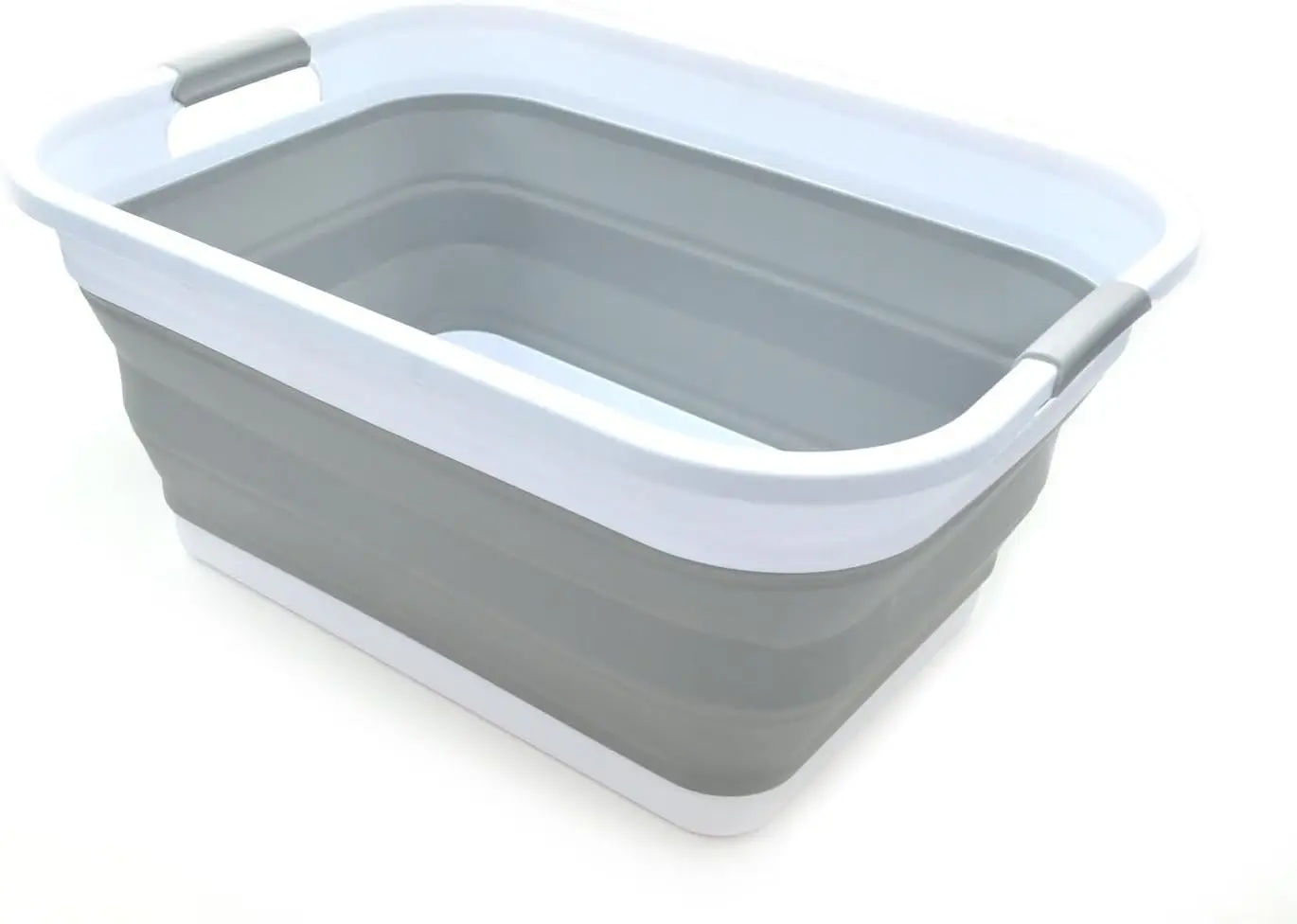 

41L (10.8 gallon) Collapsible Plastic Laundry Basket-Foldable Pop Up Storage Container/Organizer
