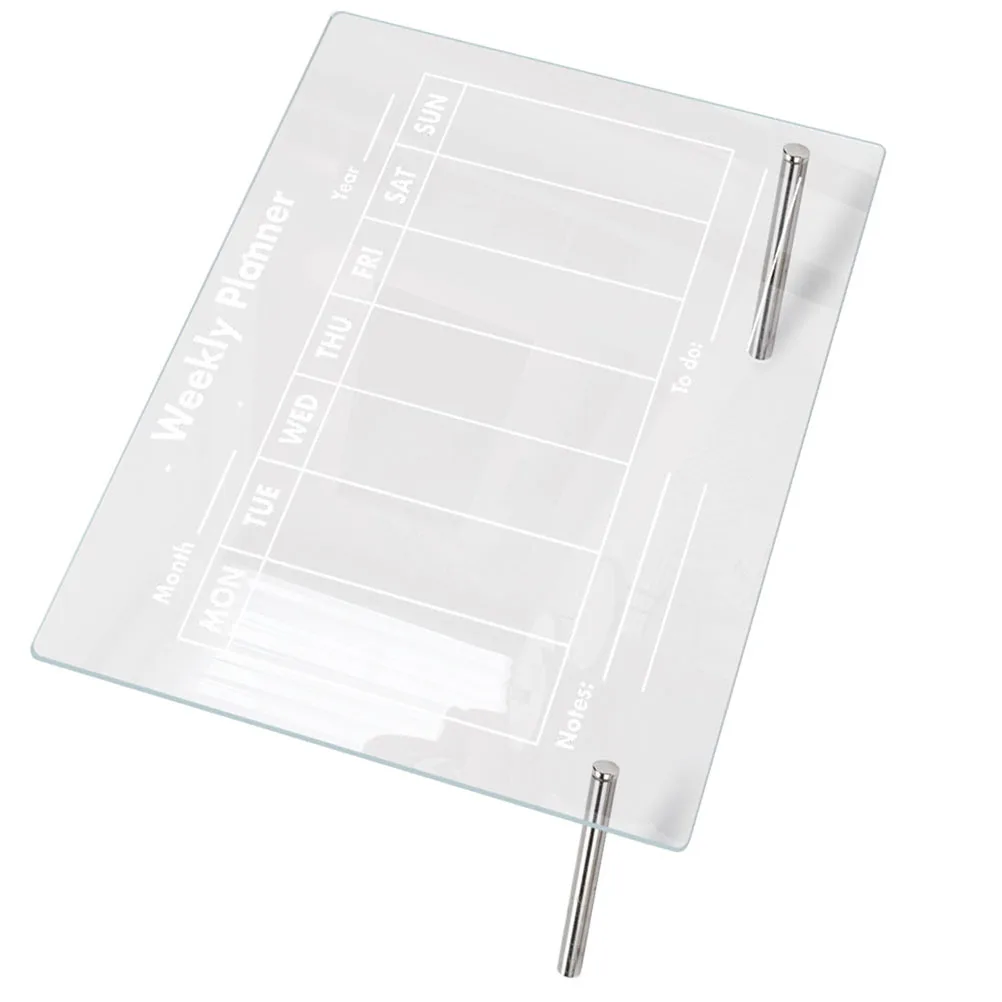 1Set Acrylic Message Board Multi-Function Erasable Note Table Board Home Office Use Office Supply Students Supply