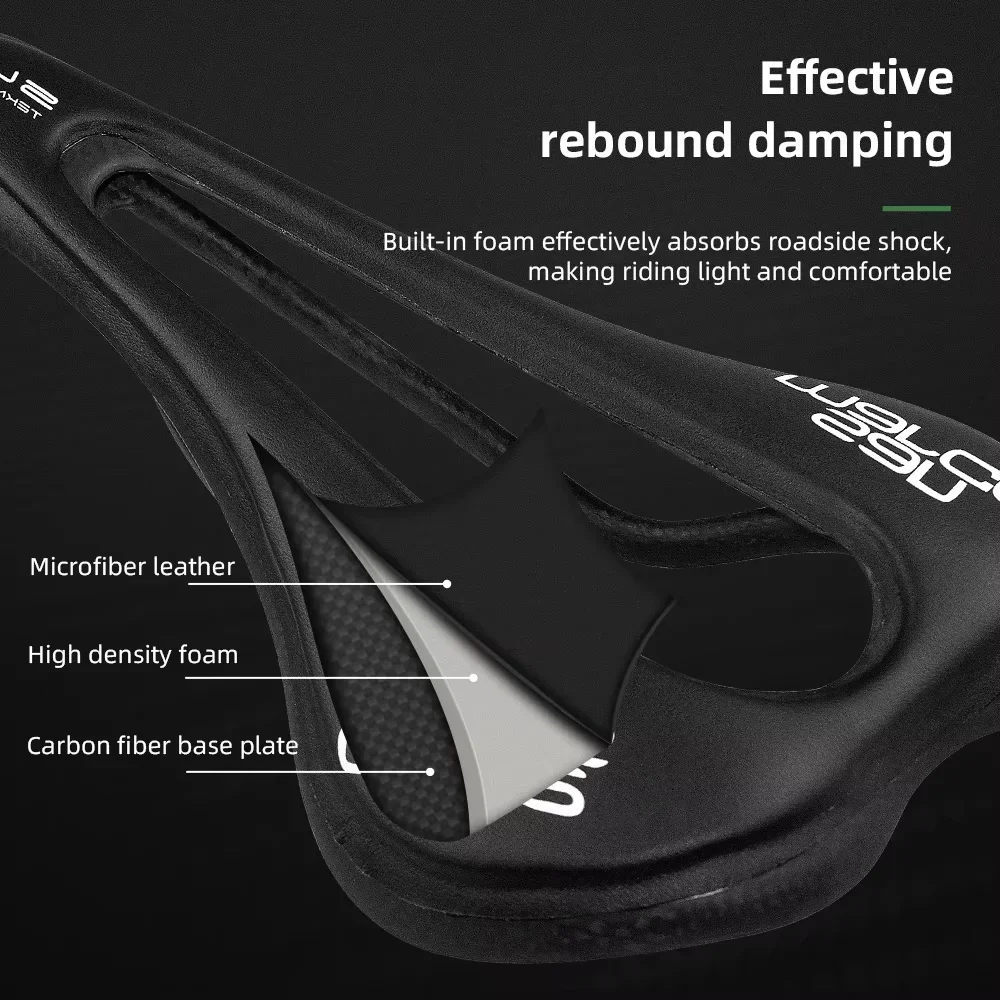 Lightweight Carbon Selle Bike Saddle SLR Tekno-Flow Full Carbon Shell Saddles Road MTB Mountain Bicycle Saddle Seat Men Women