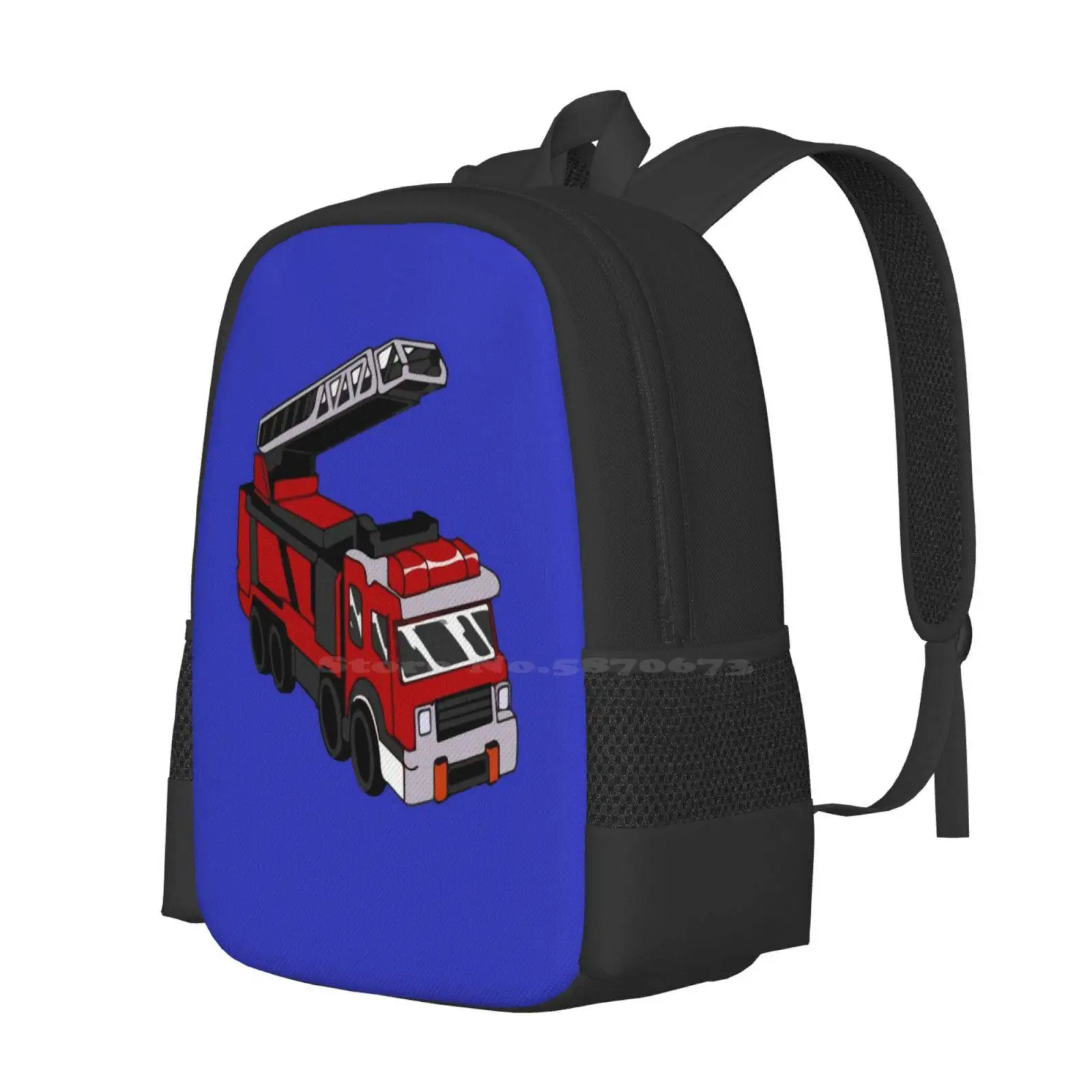 Kids Fire Truck, Gift For Boys Hot Sale Schoolbag Backpack Fashion Bags Fire Engine Boys Fire Truck Fireman Children Cut Fire