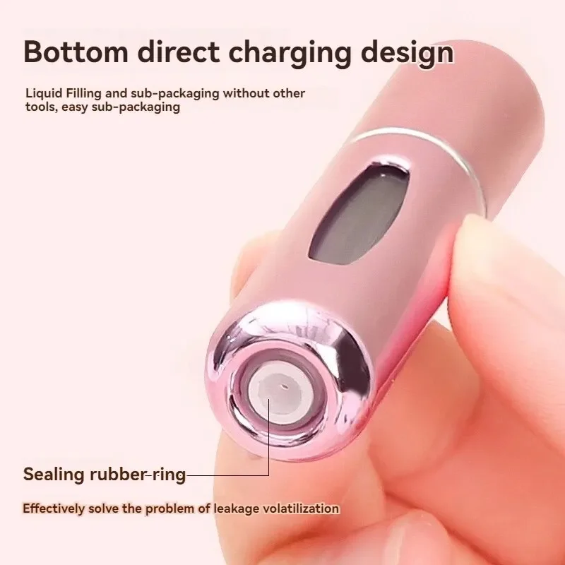 3 Stück Parfümspenderflasche, 5 ml, rotierende Parfümspenderflasche, Visualisierungsdesign, kompakte, modische, tragbare Sprühflasche