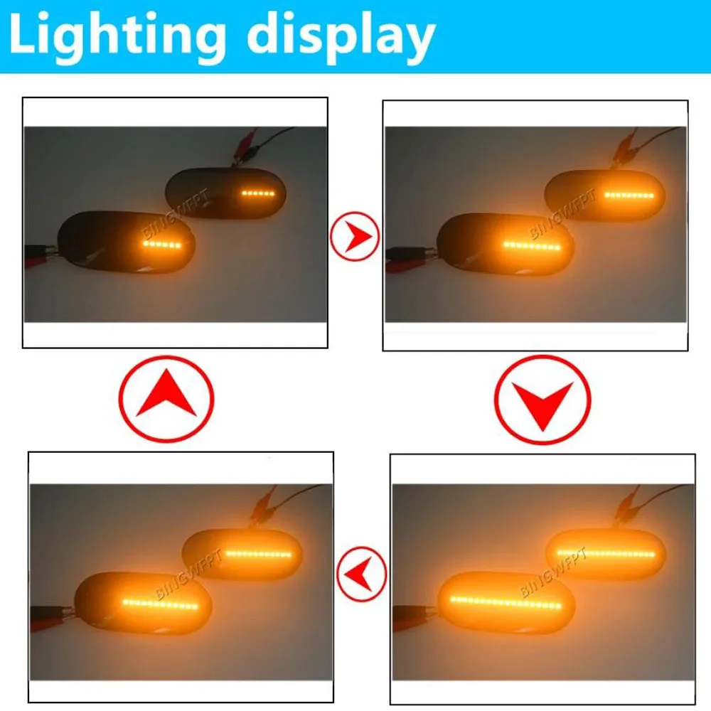 Lámpara LED para coche, luz de posición lateral para VW Crafter Minibus Van 2006-2016, accesorios para Mercedes Benz Sprinter W906 2006-2018, 6 uds.