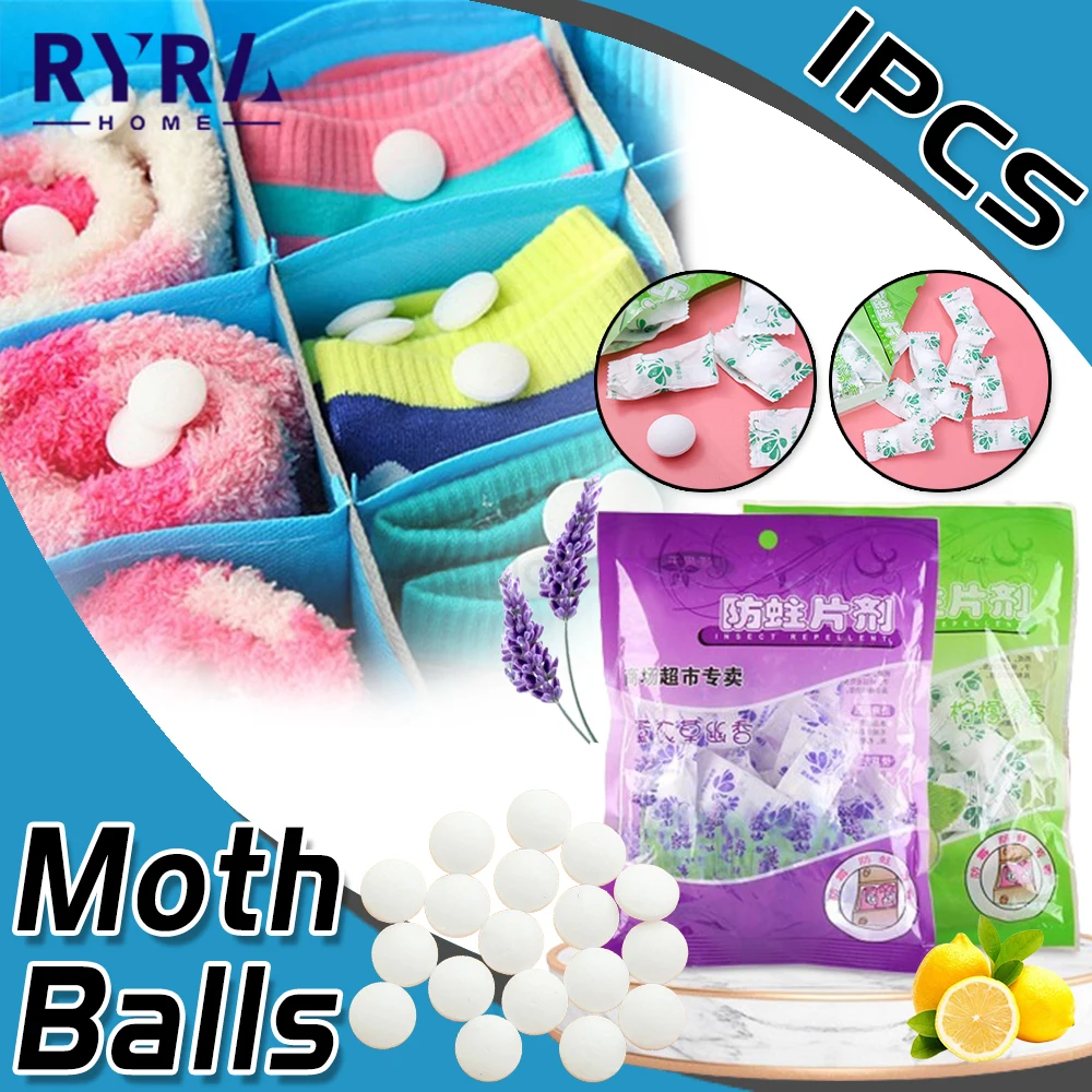 1 Bag Camphor Balls Moth Ball Shoe Deodorizer Cabinet Closets Drawers Clothes Odor Removal Wardrobe Anti-insect Anti-moth Pills