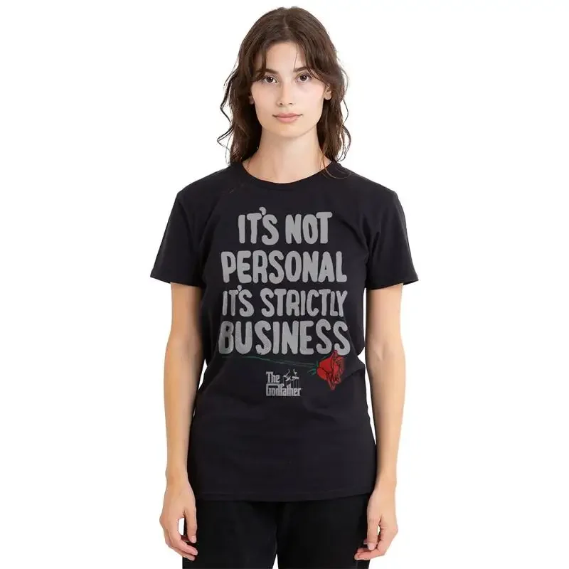 Godfather The Strictly Business Ladies T Shirt S 2Xl Black