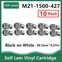 5~10PK Replace Vinyl Labels Cartridge M21 1500 427 Use Brady BMP21,BMP21-LAB,BMP21-PLUS Handheld Label Printer