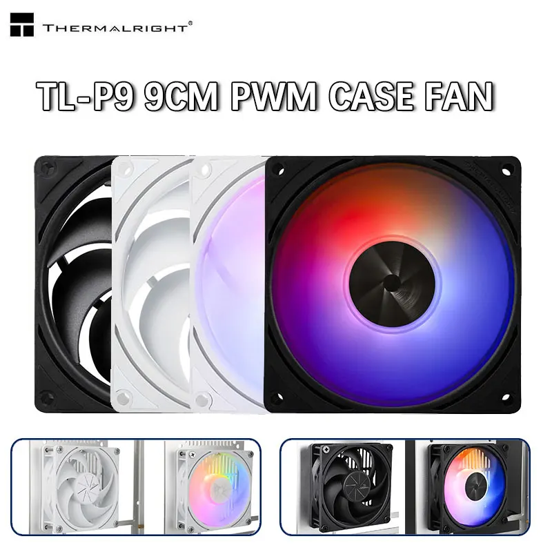 Thermalright TL-P9 9cm PWM Case Fan 2200RPM 23dBA Low Noise Cooling Fan Supports PWM/ARGB Series Synchronous Control