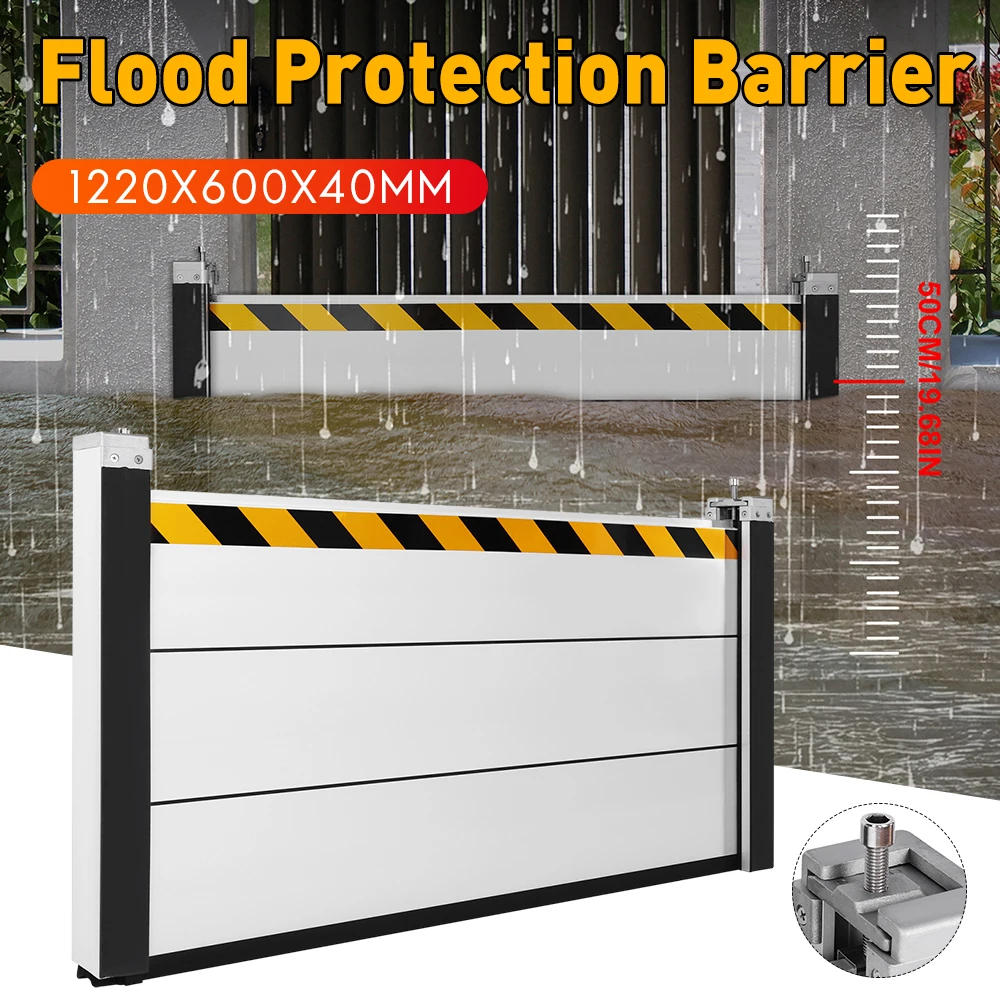 

Flood Control Barrier Aluminum Alloy Waterproof Plate with Mouse Baffle for Home Garage Door Subways Factories Roads Gates ﻿