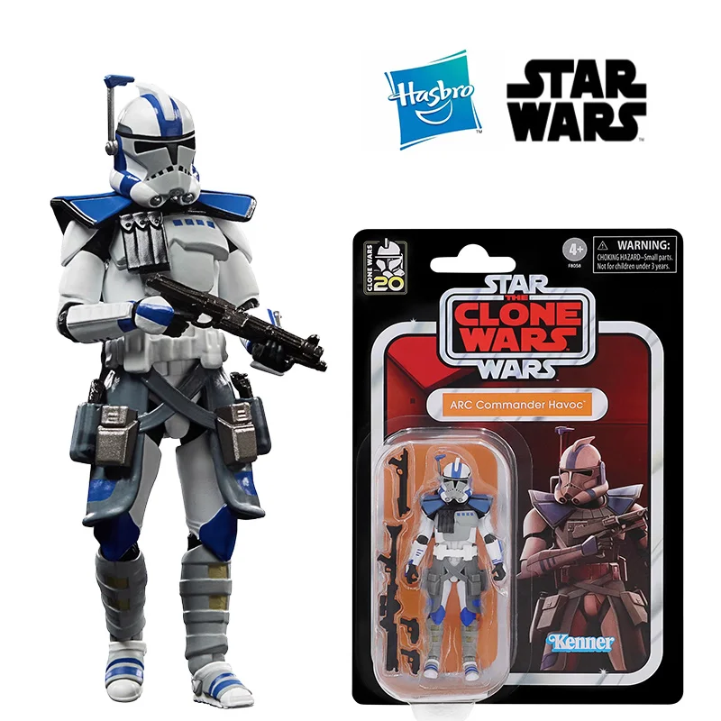 Hasbro Kenner Star Wars The Clone Wars Arc Commander Havoc 3.75 Inches Anime Original Action Figure Model Toy Gift Collection