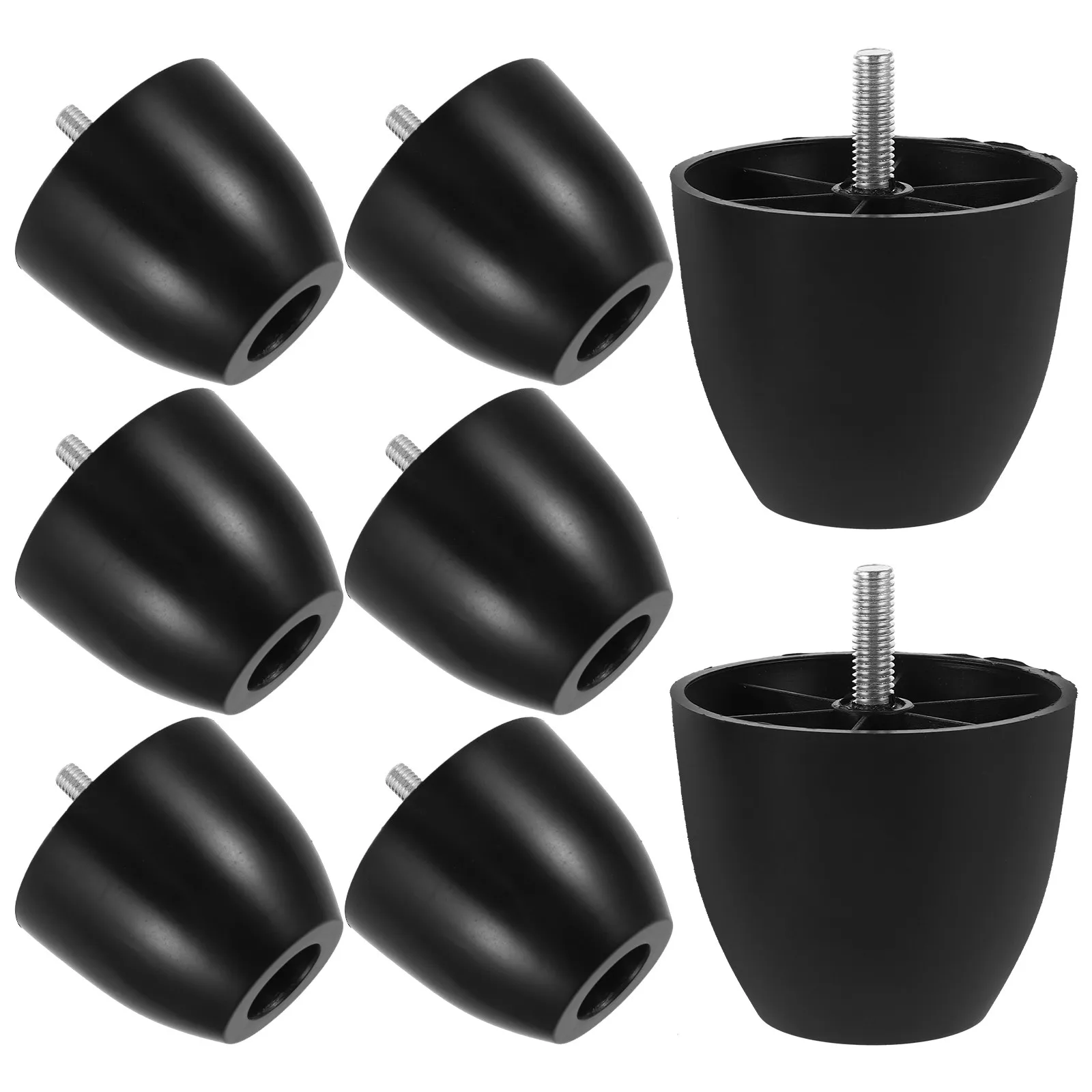 

8Pcs Plastic Furniture Feet Round Sofa Chair Cabinet Legs Replacement Set for Stability Noise Reduction Scratch Protection Easy