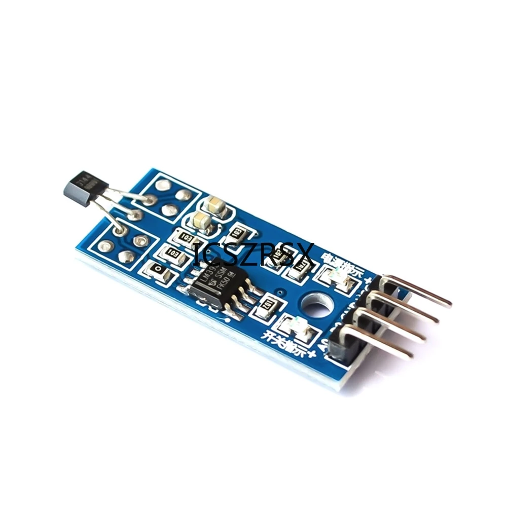 5PCS LM393 3144 Hall Sensor Module Hall Effect Sensor for Speed Measurement Counter Hall Effect Position Sensor