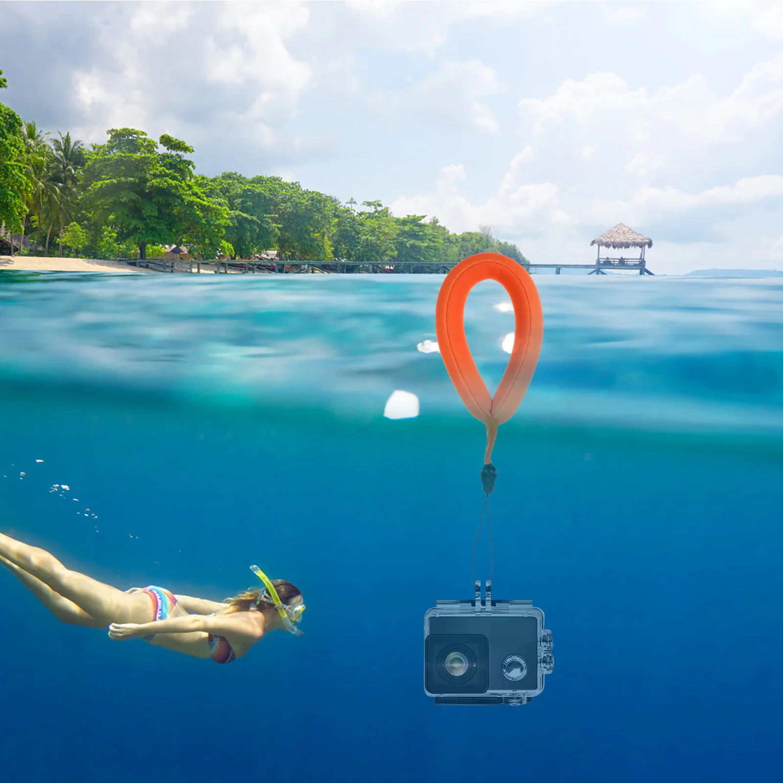 

2PCS Waterproof Float Wrist Strap Lightweight Universal Camera H Belt Durable High Quality Video