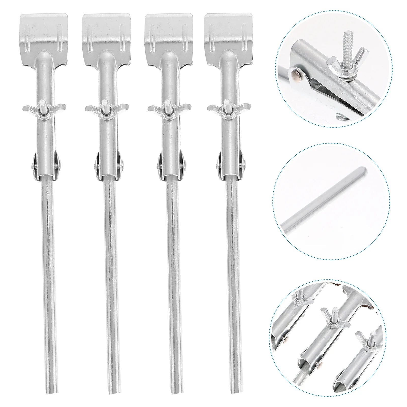 4 Pcs Flask Test Tube Clamp Laboratory Clip Iron Condenser Experiment Equipment