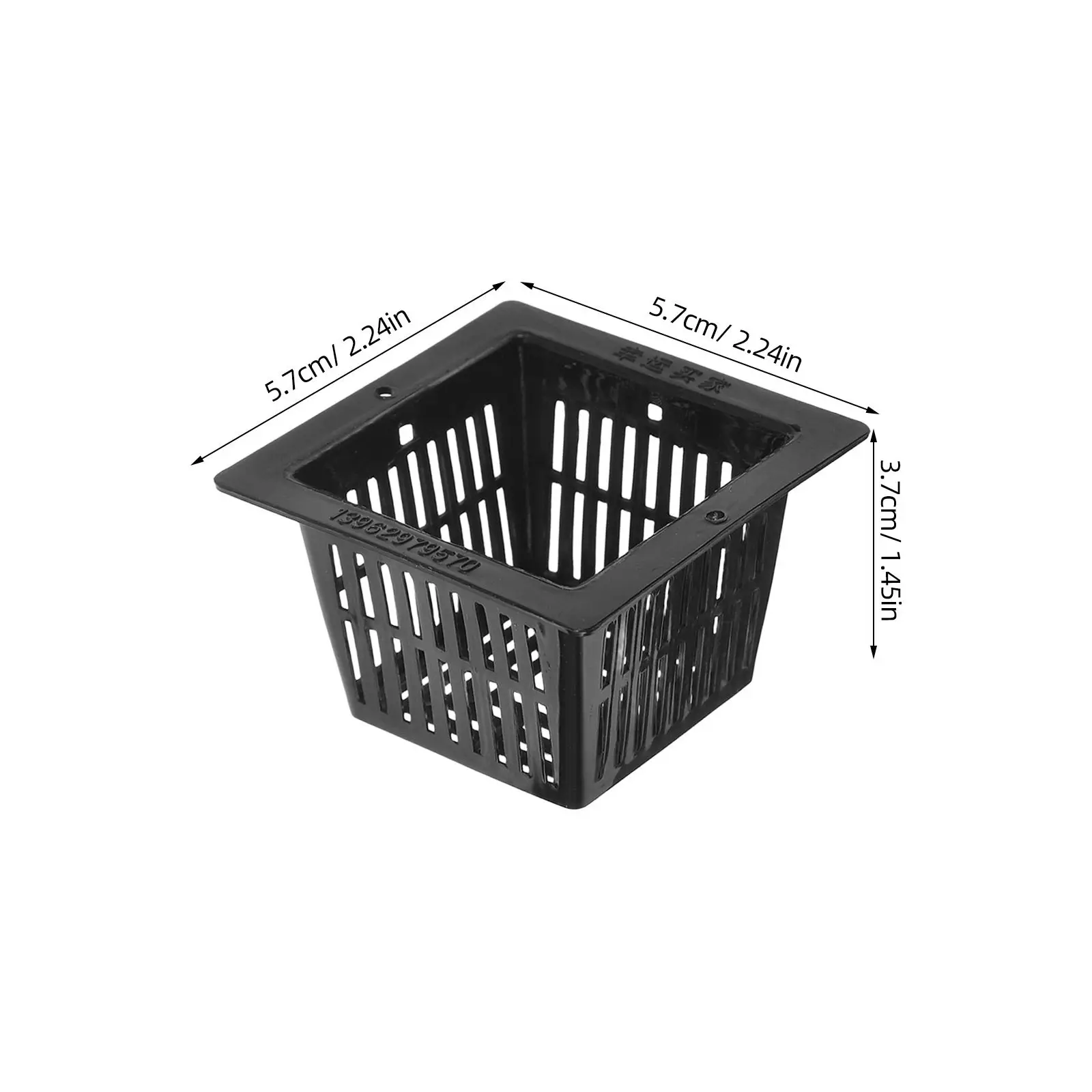 10Pcs Square Net Pots for Hydroponics Aquaponics Root Health Drainage Easy Removal Wide Lip Soilless Culture Planting Basket