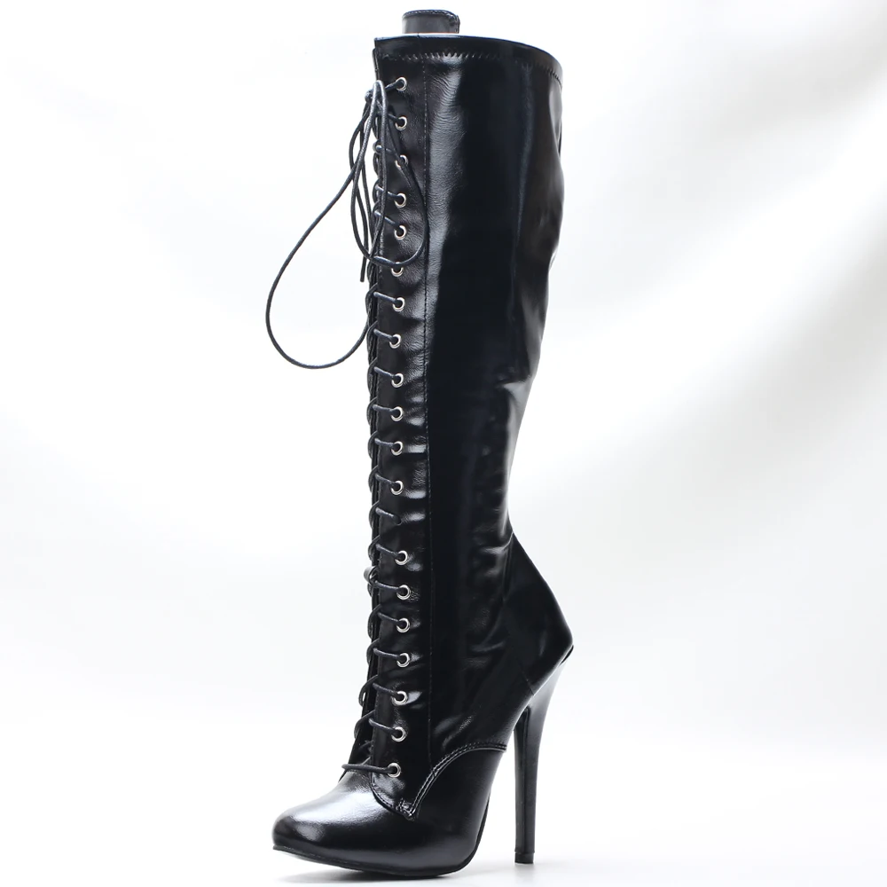 Jialuowei Knee High Boots Black 3