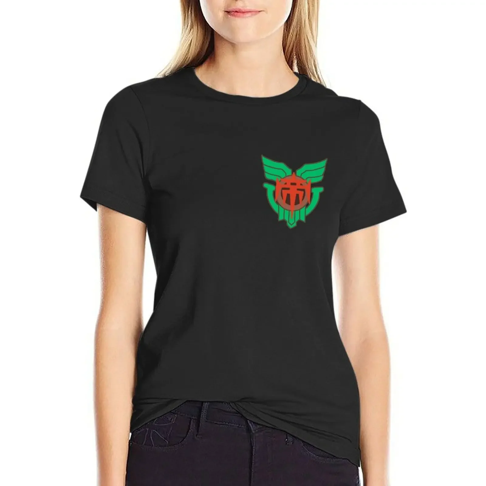 

TEIKOKU GAKUEN EMBLEM T-Shirt plus sizes blacks Short sleeve tee Womens graphic t shirts