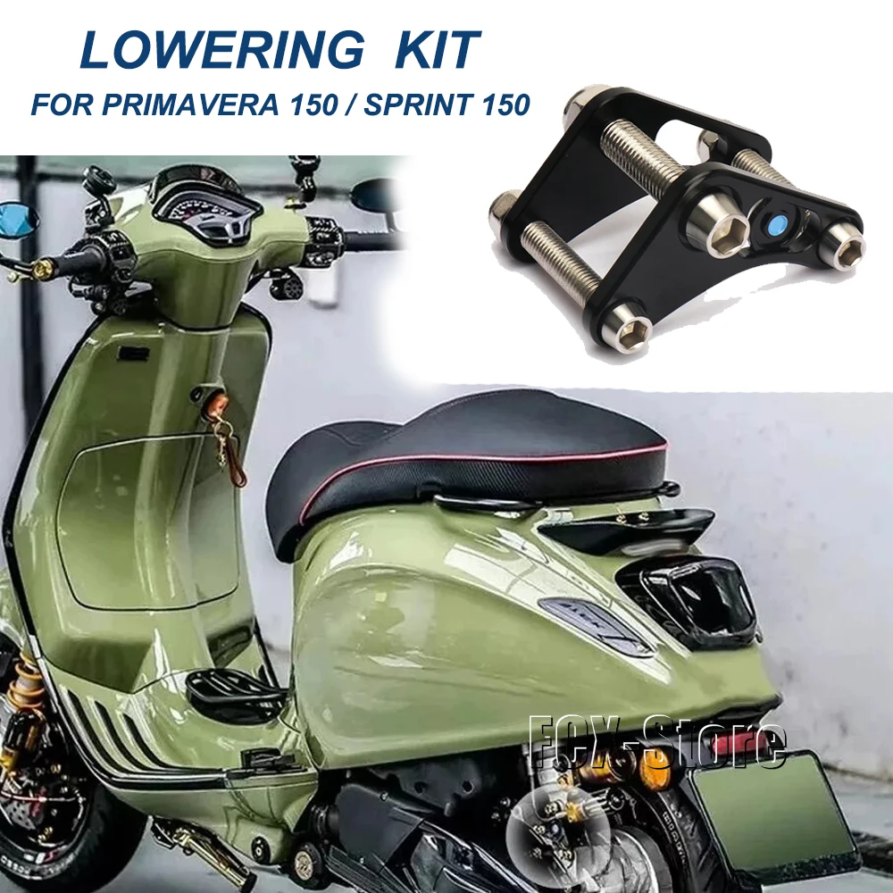 New For Vespa PRIMAVERA Primavera 150 SPRINT Sprint 150 Motorcycle Rear Shock Absorber Suspension Bracket Lowering Link Kit