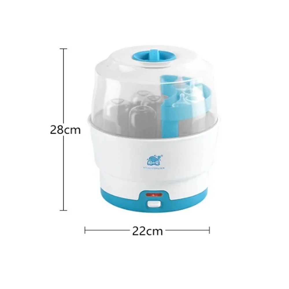 Stérilisateur de biberons électrique pour bébé, contrôle facile à un bouton, sucettes HI, pièces de tire-lait, sans BPA
