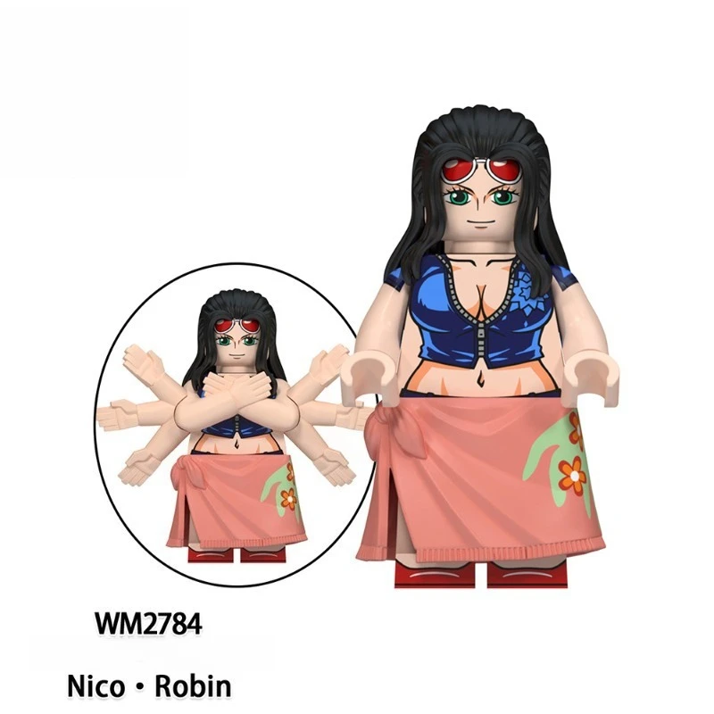 Figuras de acción de una pieza, ladrillo Luffy Ace Garp Zoro, ensamblaje de personajes de Anime, juguete, decoración del hogar, adorno de escritorio, regalo de colección