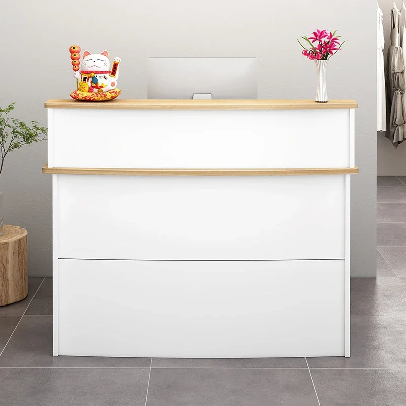 Modern Commercial Cashier Counter - Small Simple Design for Shops & Beauty Salons