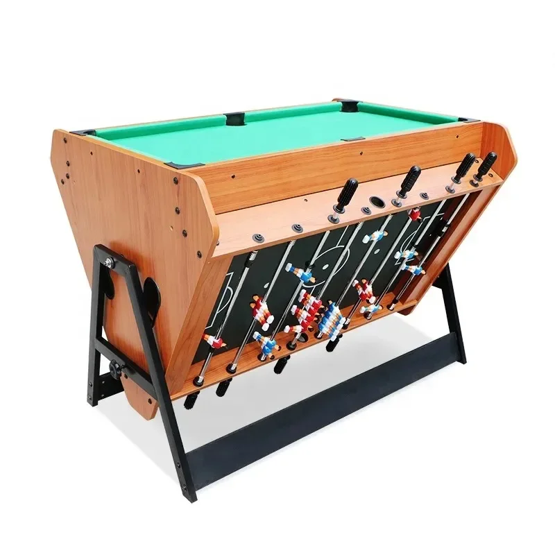 Custom Multi Indoor Game Rotating 4 FT Baby Foot Soccer Air Hockey Pool Billiard Table