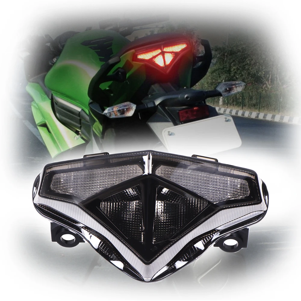 

STLF For Kawasaki Ninja Tail Light with Turn Signal 2014-2017 Kawasaki Ninja 650R 400R EX400 EX650 Brake Rear Light