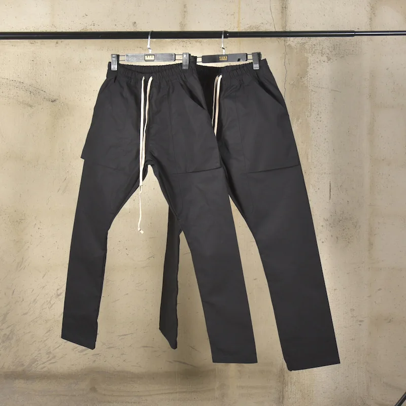 

k Mountain RO Sle Workwear Pants Men's Slim Straight Cotton Trousers Faionable Casual Pants with kets Iron-Free