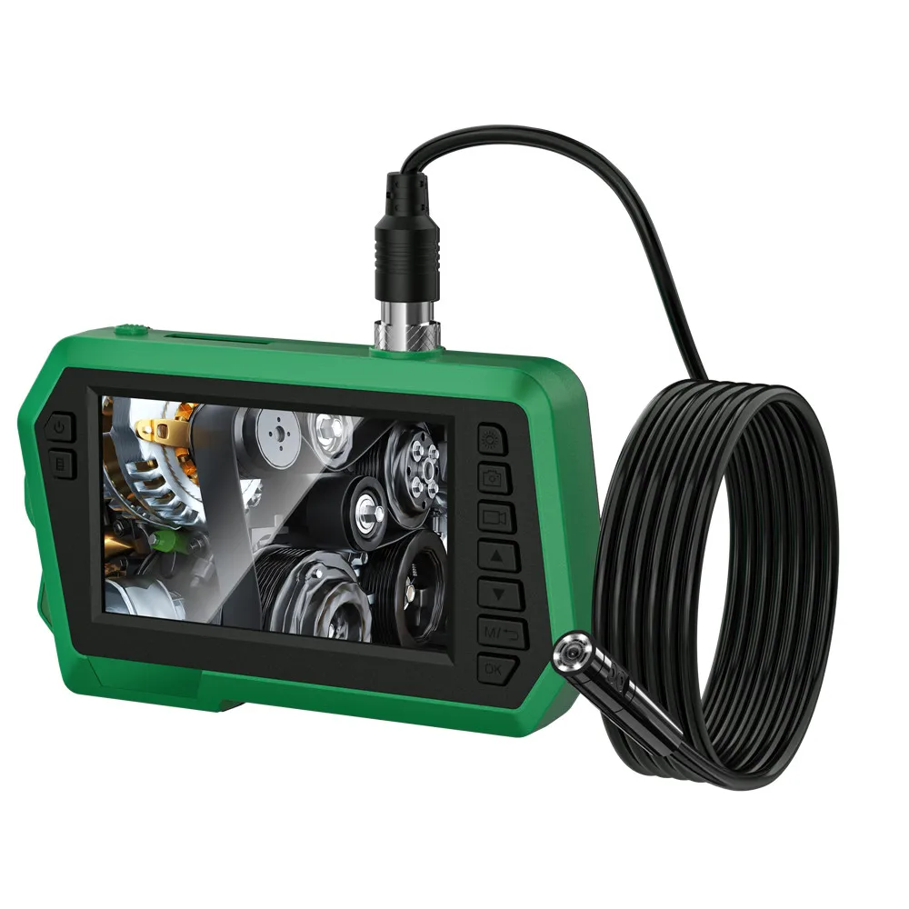 4.3'' IPS Screen Industrial Endoscope Camera HD1080P 2 Meter Pipe Sewer Inspection Borescope IP68