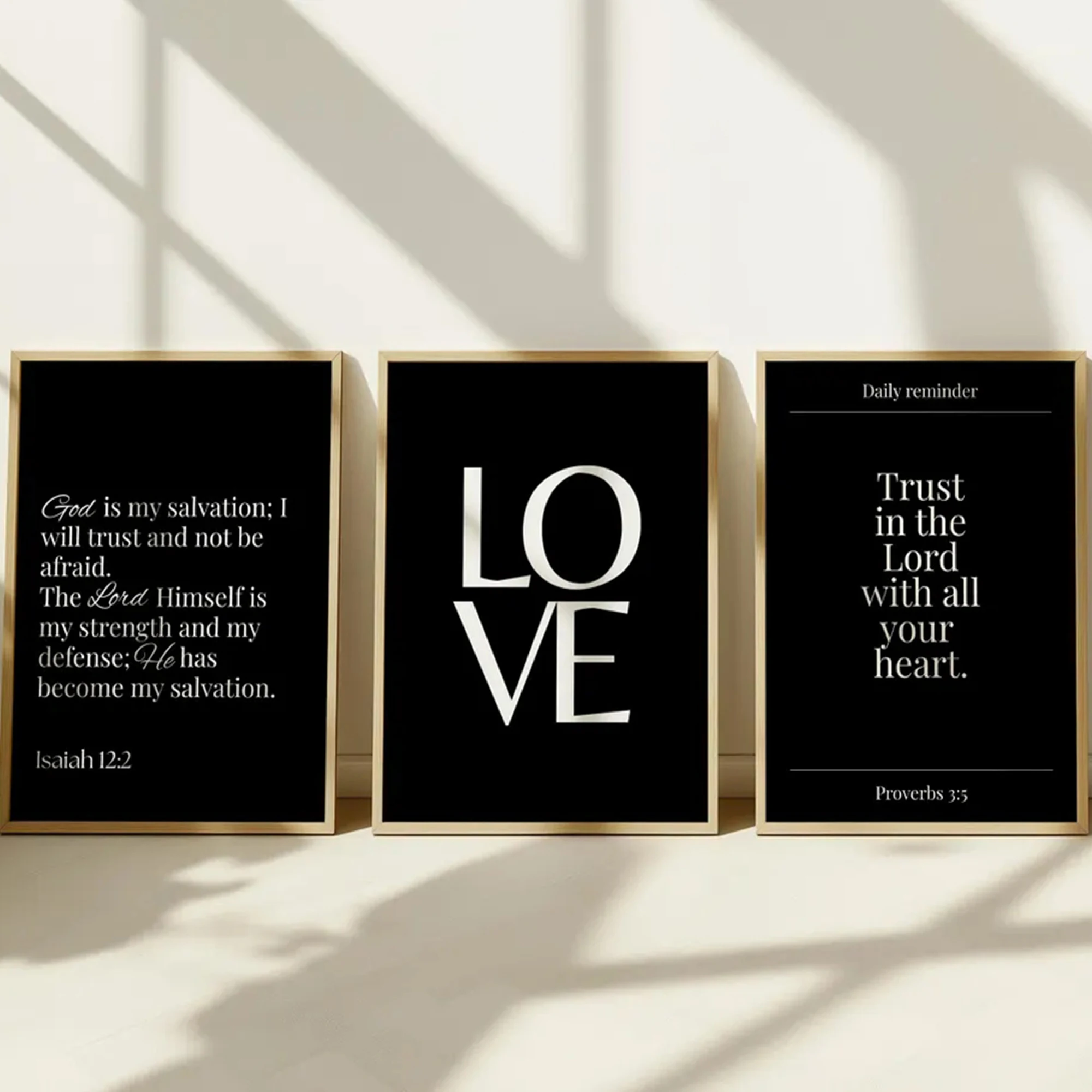 Modern Black Christian Love Quote Wall Art Print Canvas Painting Poster Picture For Bedroom,living Room Home Decor