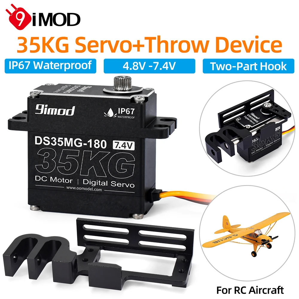 

9IMOD Aerial Vehicle Throw Device 35kg Servo IP67 with Servo Throw Device for RC Drone