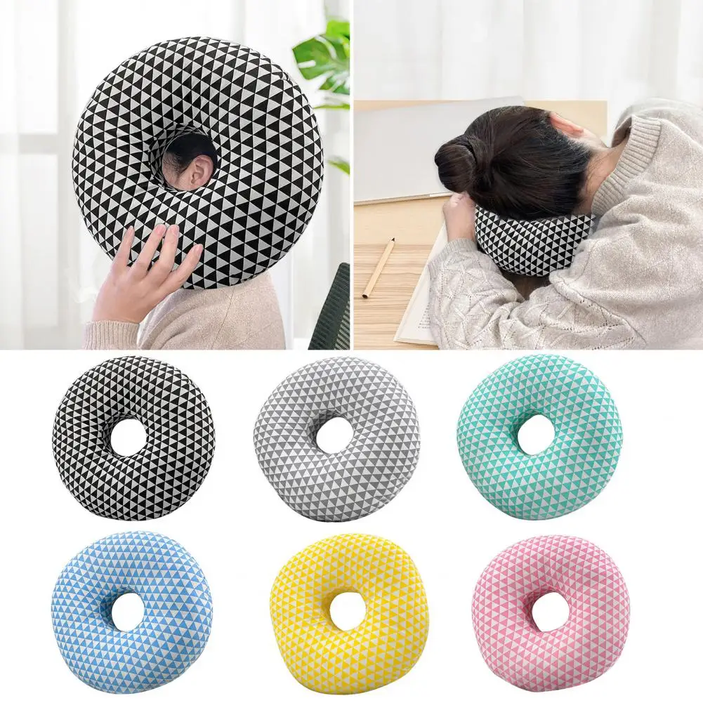 Office Piercing Pillow Side Sleeping Ear Pain Relief Pressure Reduction Soft Comfortable Single Hole Ear Pillow