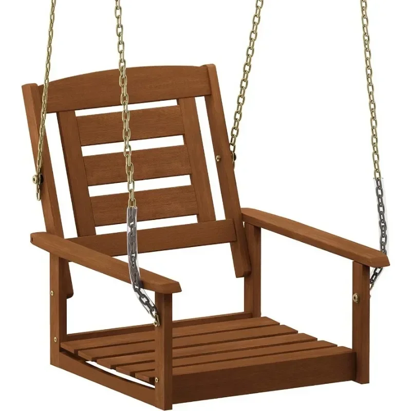 

l Hardwood Patio / Garden / Outdoor 4ft Porch Swing, Natural， Garden Furniture L