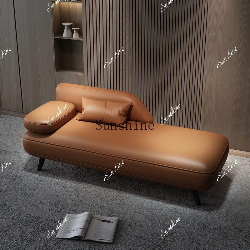 Italian minimalist chaise longue, living room, balcony, lounge sofa FT