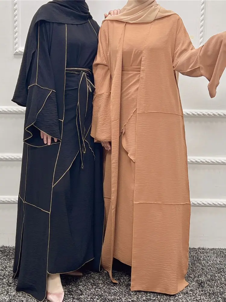 Abaya Dubai Islam Bangladesh musulmano Hijab abito lungo modesto caftani turchia abiti per donna caftano Robe Longue Femme Musulmane