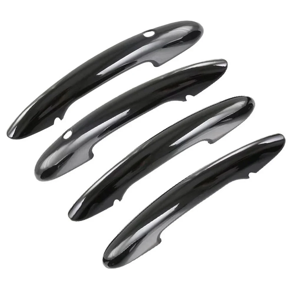 For MINI For Cooper F55 F60 Gloss Black Door Handle For Cover with For Smart Keyhole for Enhanced Vehicle Protection