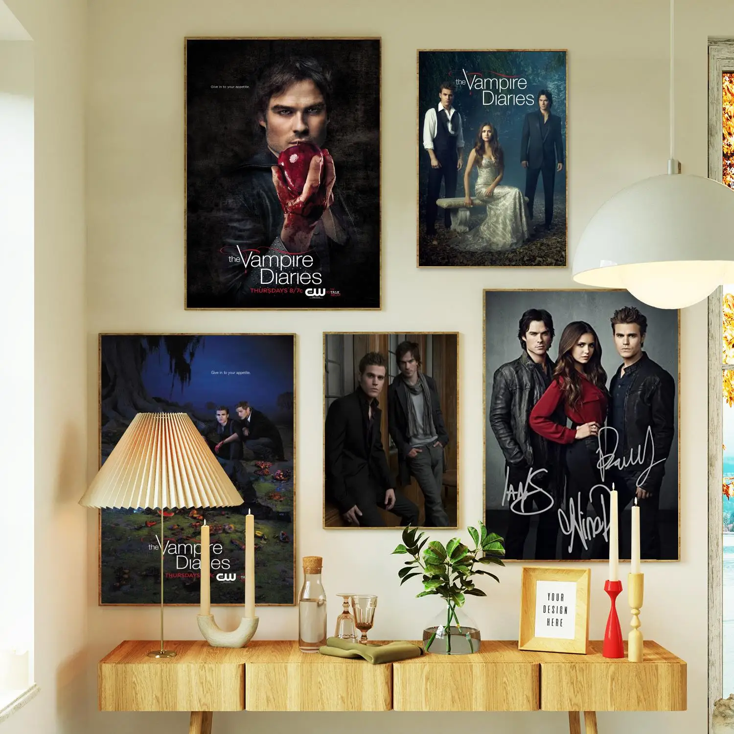 The Vampire Diaries Poster Prints Wall Art Canvas Painting Poster For Modern Family Living Room Home Decor