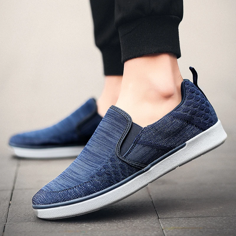 

Men Canvas Sports Walking Shoes Home Light Loafer Winter Outdoor Comfortable Fitness Flats Sneakers Size 40-45