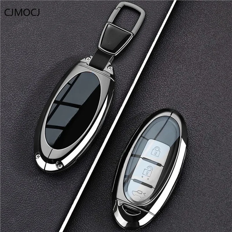 

Premium Zinc Alloy Key Cover for Nissan Patrol Elgrand Cedric Terra NV200 Navara Cima Sunny - Protective Key Case Keybag
