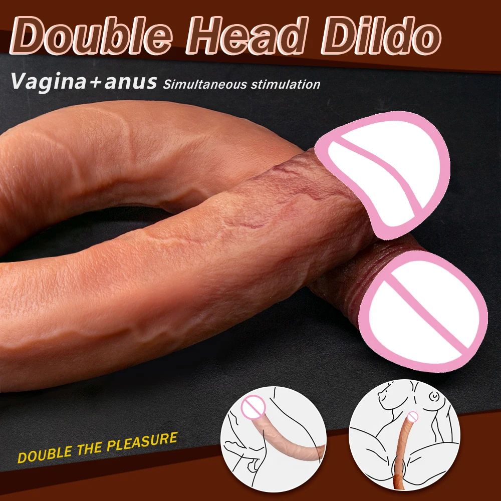 40 سنتيمتر قضبان اصطناعية مزدوجة مزدوجة اختراق المهبل والشرج واقعية القضيب المثيرة القضيب الجنس لعب للنساء الاستمناء #3